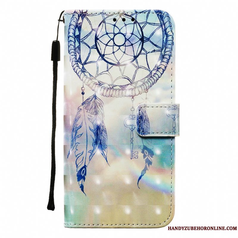 Etui Samsung Galaxy A51 Læder Rød Lilla, Cover Samsung Galaxy A51 Malet Sommerfugle Telefon