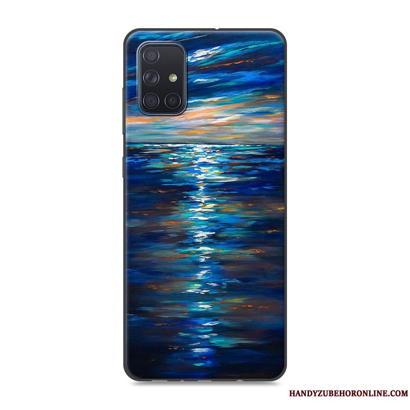 Etui Samsung Galaxy A51 Silikone Lyserød Telefon, Cover Samsung Galaxy A51 Beskyttelse Trend