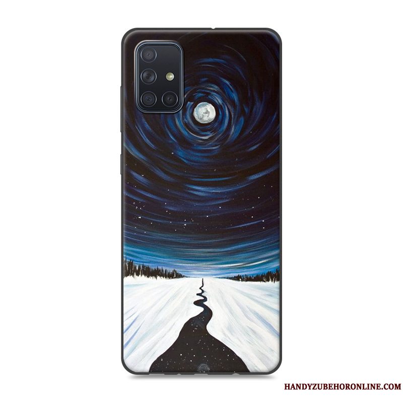 Etui Samsung Galaxy A51 Silikone Lyserød Telefon, Cover Samsung Galaxy A51 Beskyttelse Trend