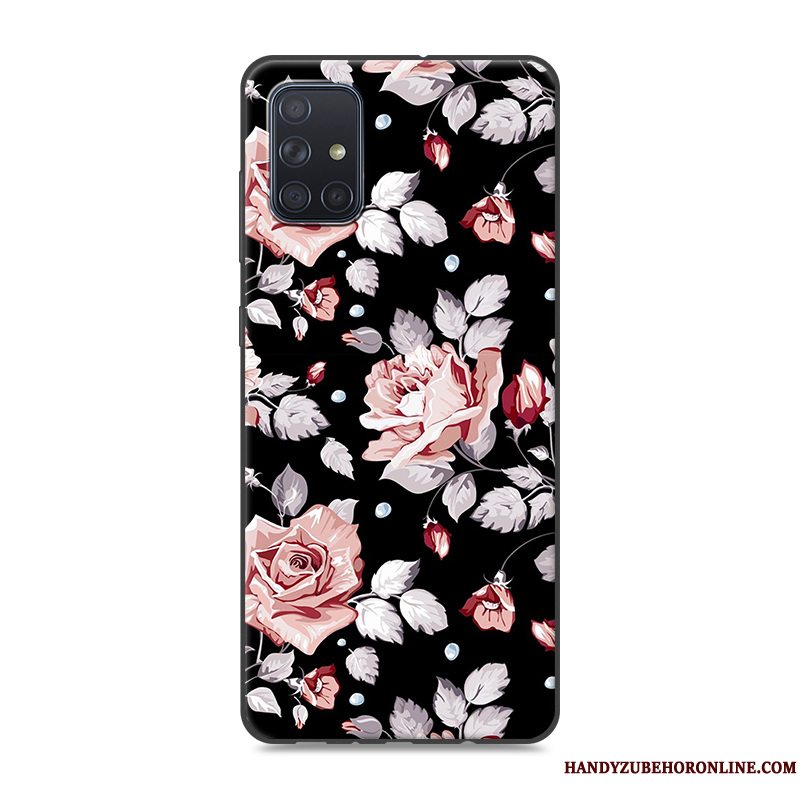 Etui Samsung Galaxy A51 Silikone Lyserød Telefon, Cover Samsung Galaxy A51 Beskyttelse Trend