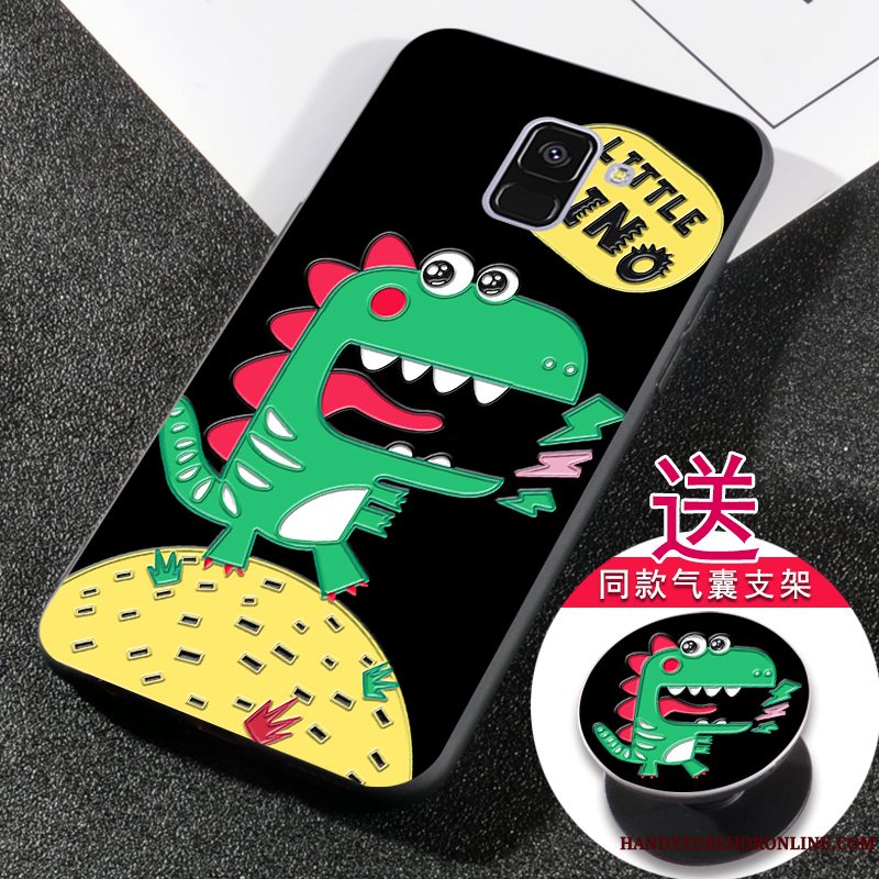 Etui Samsung Galaxy A6 Blød Anti-fald Dragon, Cover Samsung Galaxy A6 Support Af Personlighed Gul