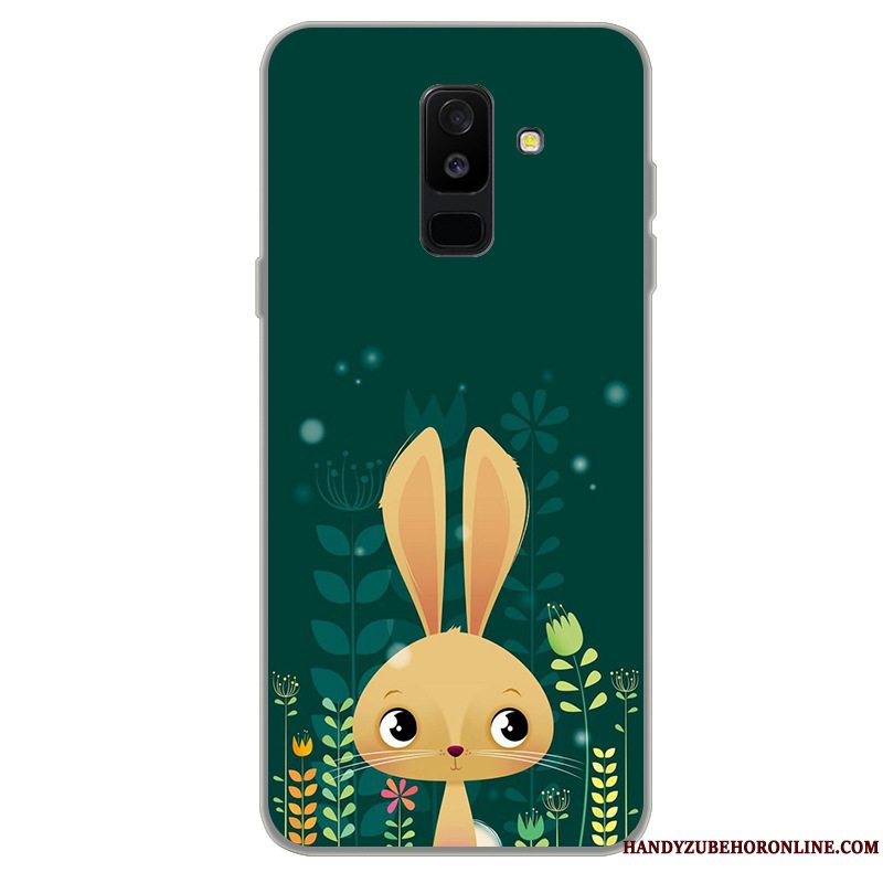 Etui Samsung Galaxy A6+ Blød Anti-fald Grå, Cover Samsung Galaxy A6+ Tasker Simple Telefon