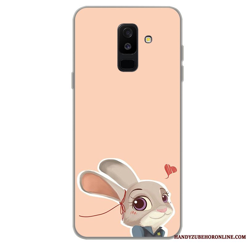 Etui Samsung Galaxy A6+ Blød Telefongrøn, Cover Samsung Galaxy A6+ Silikone