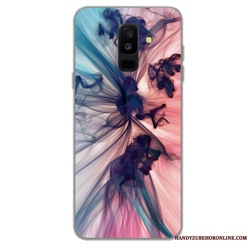 Etui Samsung Galaxy A6+ Blød Telefongrøn, Cover Samsung Galaxy A6+ Silikone