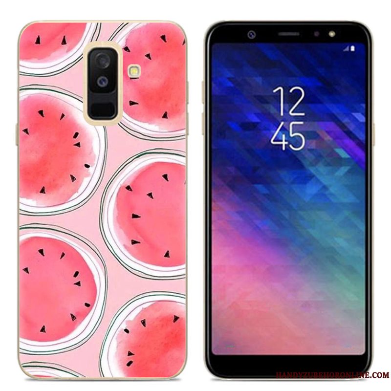 Etui Samsung Galaxy A6 Blød Telefonlyserød, Cover Samsung Galaxy A6 Silikone