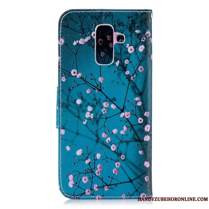 Etui Samsung Galaxy A6+ Farve Telefon, Cover Samsung Galaxy A6+ Folio