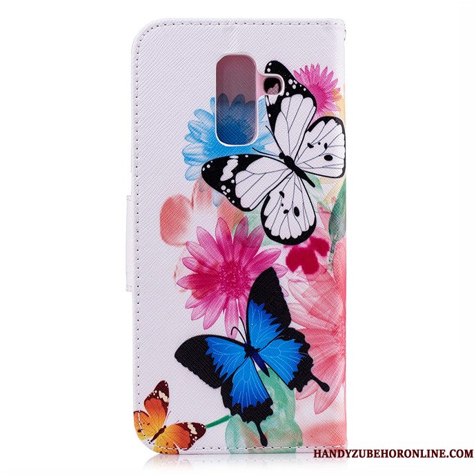 Etui Samsung Galaxy A6+ Farve Telefon, Cover Samsung Galaxy A6+ Folio