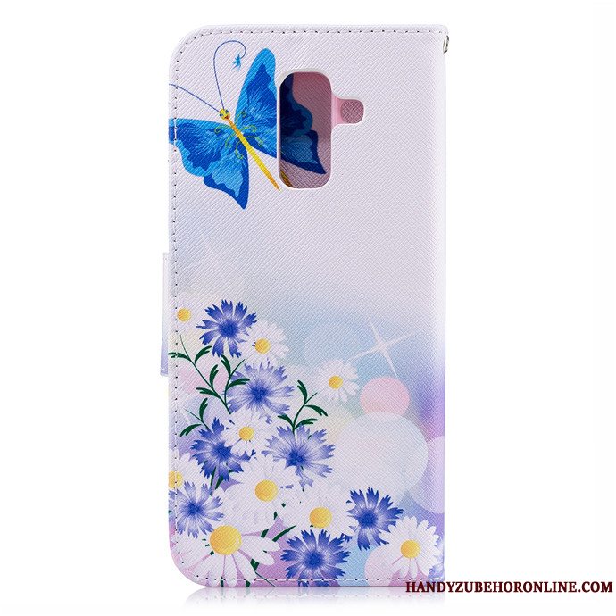 Etui Samsung Galaxy A6+ Farve Telefon, Cover Samsung Galaxy A6+ Folio