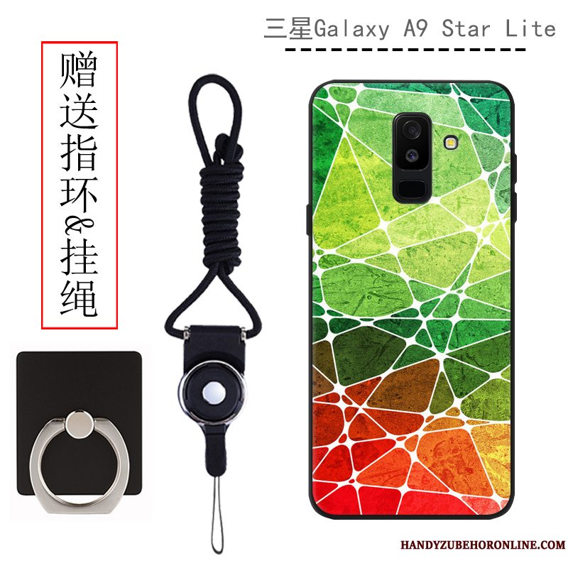 Etui Samsung Galaxy A6+ Farve Trend Anti-fald, Cover Samsung Galaxy A6+ Silikone Nubuck Telefon