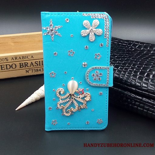 Etui Samsung Galaxy A6+ Strass Rød Telefon, Cover Samsung Galaxy A6+ Beskyttelse Cool Hængende Ornamenter