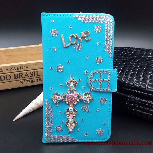 Etui Samsung Galaxy A6+ Strass Rød Telefon, Cover Samsung Galaxy A6+ Beskyttelse Cool Hængende Ornamenter