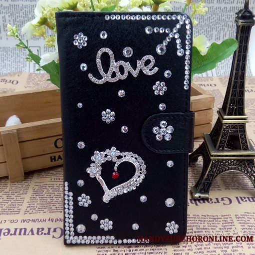 Etui Samsung Galaxy A6+ Strass Rød Telefon, Cover Samsung Galaxy A6+ Beskyttelse Cool Hængende Ornamenter