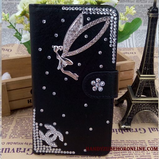 Etui Samsung Galaxy A6+ Strass Rød Telefon, Cover Samsung Galaxy A6+ Beskyttelse Cool Hængende Ornamenter