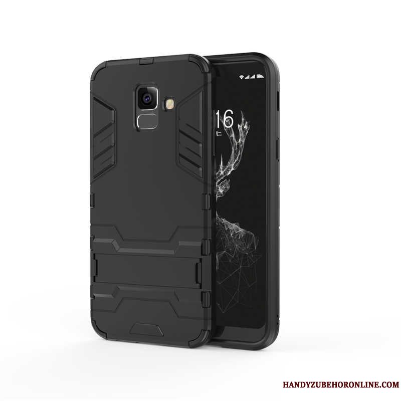 Etui Samsung Galaxy A6 Support Anti-fald Blå, Cover Samsung Galaxy A6 Tasker Telefonhård