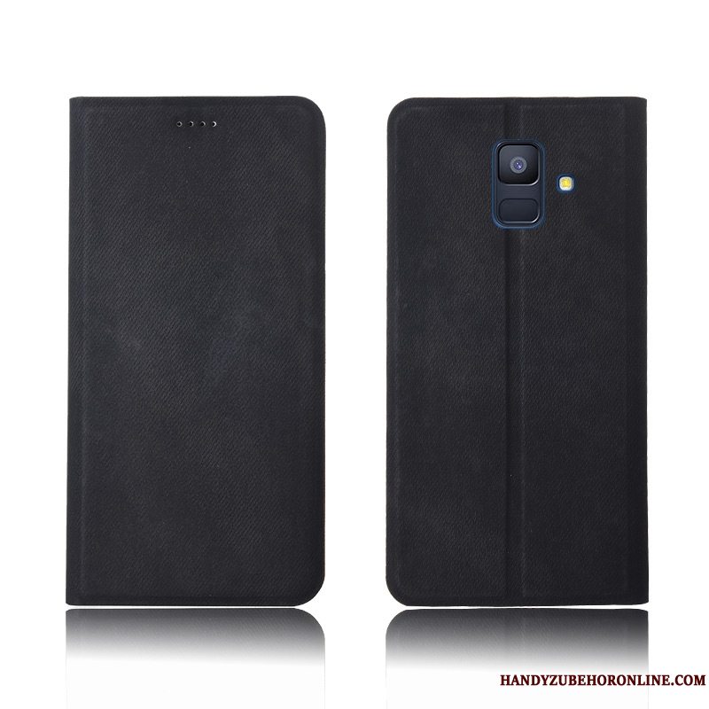 Etui Samsung Galaxy A6 Tasker Lyserød Anti-fald, Cover Samsung Galaxy A6 Beskyttelse Telefondenim