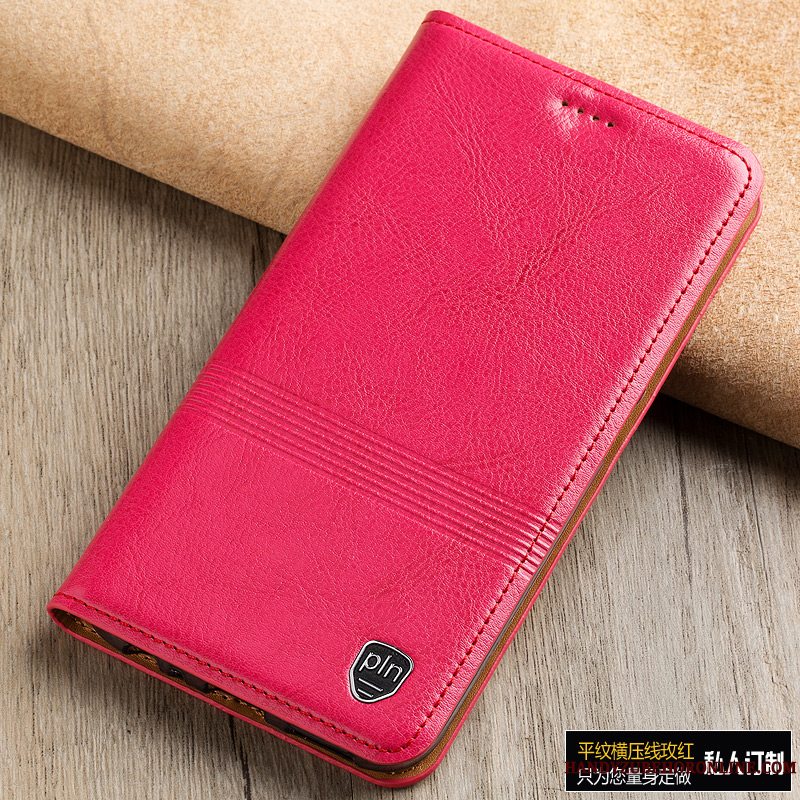 Etui Samsung Galaxy A60 Beskyttelse Cow Telefon, Cover Samsung Galaxy A60 Folio Lyserød Anti-fald