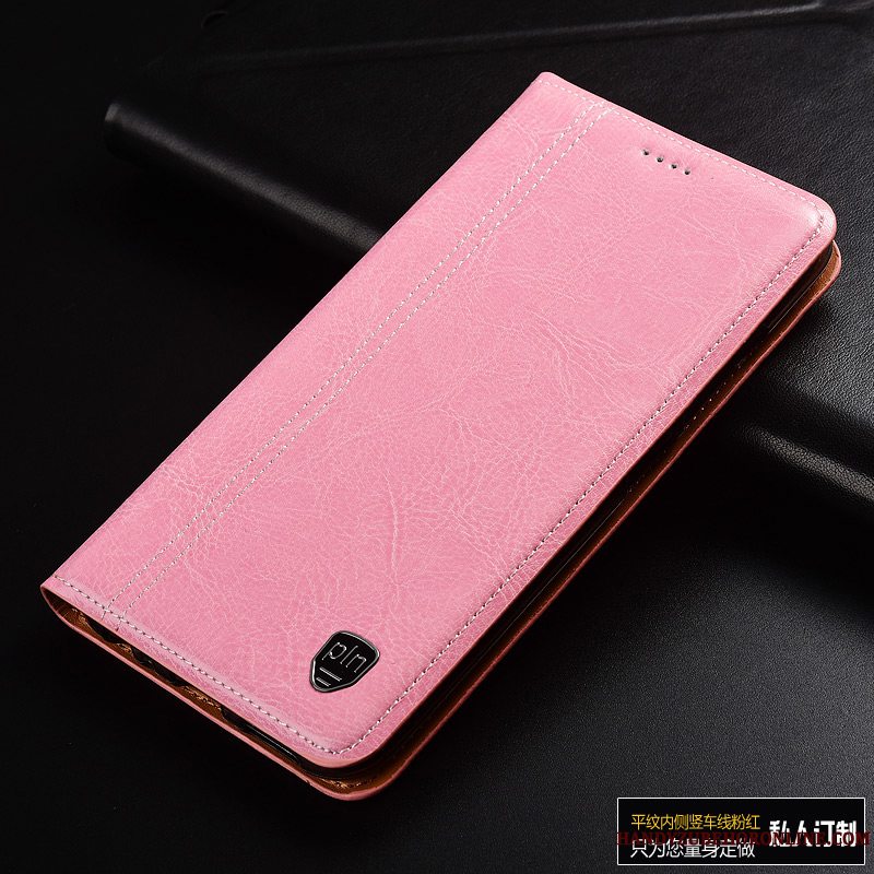 Etui Samsung Galaxy A60 Beskyttelse Cow Telefon, Cover Samsung Galaxy A60 Folio Lyserød Anti-fald