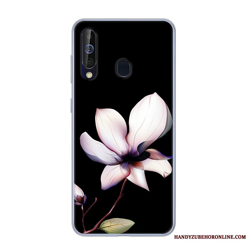 Etui Samsung Galaxy A60 Beskyttelse Hvid Anti-fald, Cover Samsung Galaxy A60 Blød Lyserød Telefon