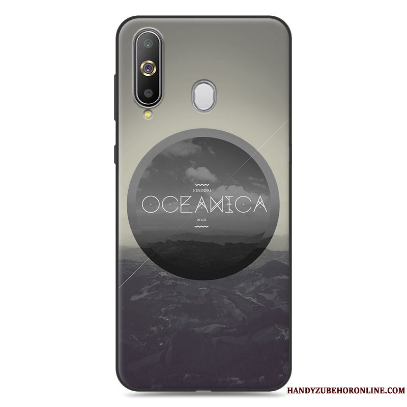 Etui Samsung Galaxy A60 Blød Anti-fald Af Personlighed, Cover Samsung Galaxy A60 Cartoon Blå Trend