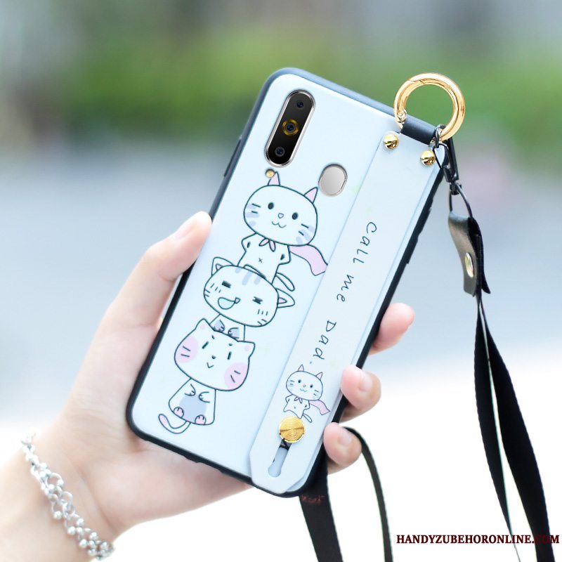 Etui Samsung Galaxy A60 Silikone Anti-fald Trendy, Cover Samsung Galaxy A60 Blød Lyserød Smuk