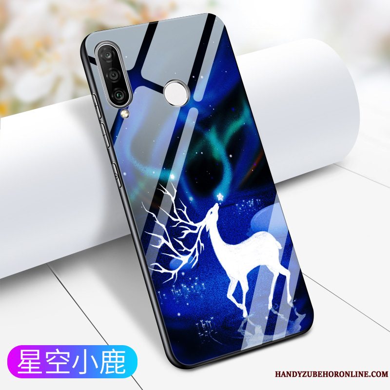 Etui Samsung Galaxy A60 Silikone Trend Blå, Cover Samsung Galaxy A60 Tasker Anti-fald Af Personlighed