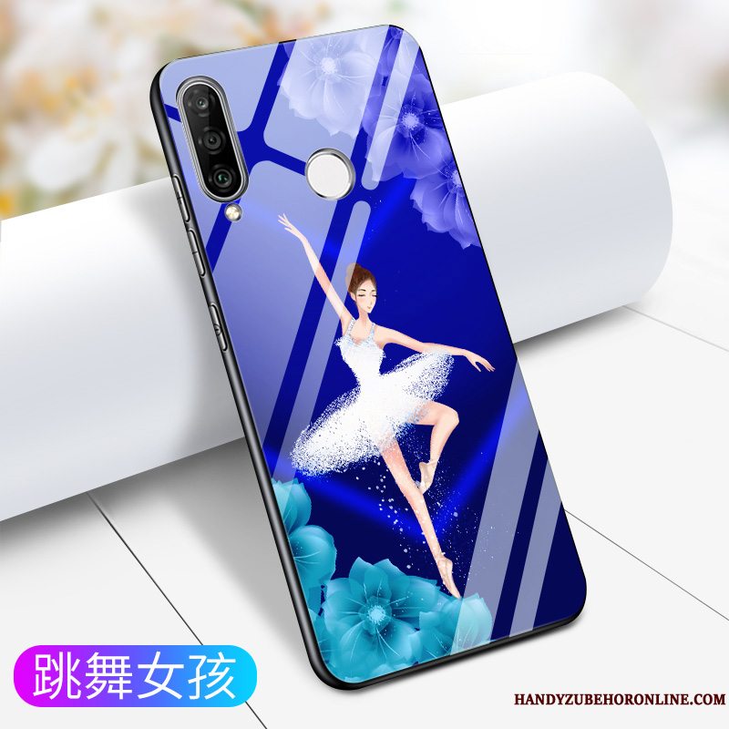 Etui Samsung Galaxy A60 Silikone Trend Blå, Cover Samsung Galaxy A60 Tasker Anti-fald Af Personlighed