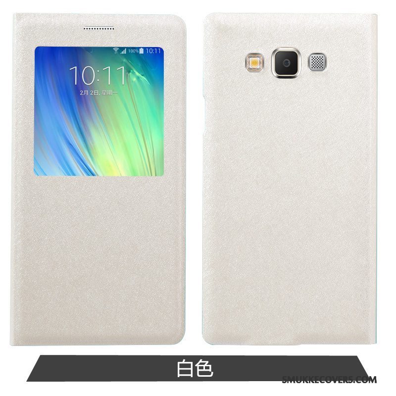 Etui Samsung Galaxy A7 2015 Beskyttelse Anti-fald Guld, Cover Samsung Galaxy A7 2015 Folio Telefon