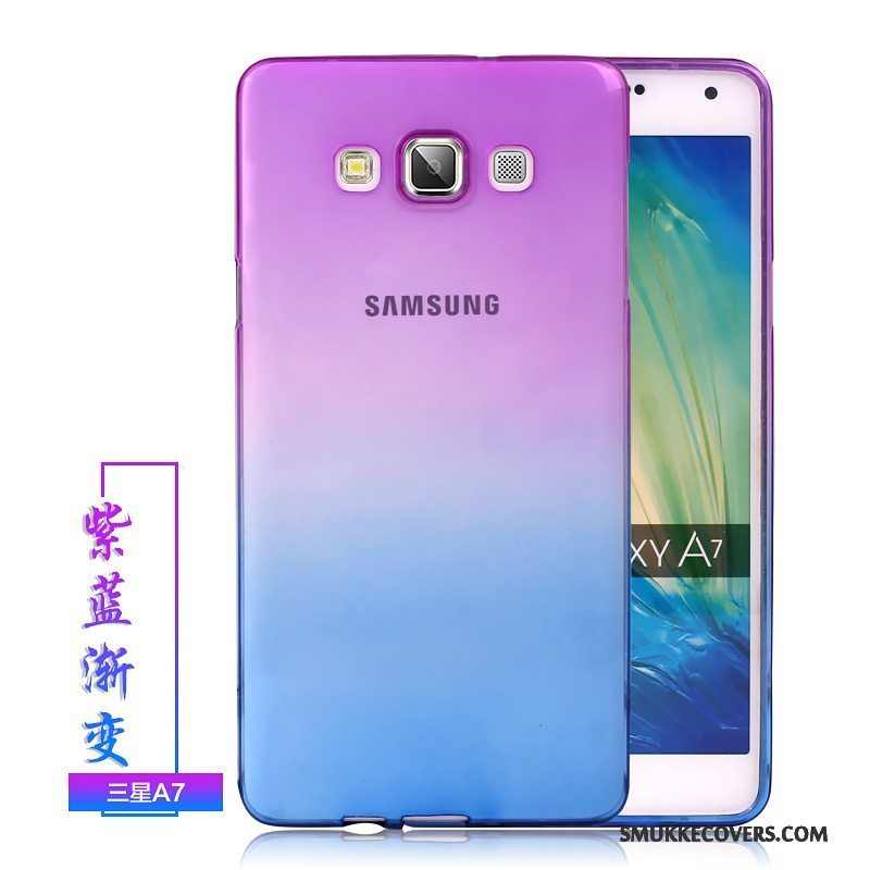 Etui Samsung Galaxy A7 2015 Beskyttelse Gennemsigtig Cool, Cover Samsung Galaxy A7 2015 Farve Gradient Telefon