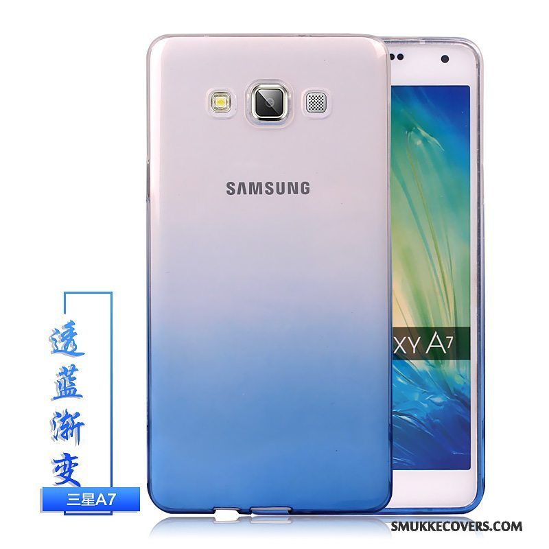 Etui Samsung Galaxy A7 2015 Beskyttelse Gennemsigtig Cool, Cover Samsung Galaxy A7 2015 Farve Gradient Telefon