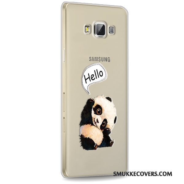 Etui Samsung Galaxy A7 2015 Blød Anti-fald Rød, Cover Samsung Galaxy A7 2015 Silikone Gennemsigtig Telefon