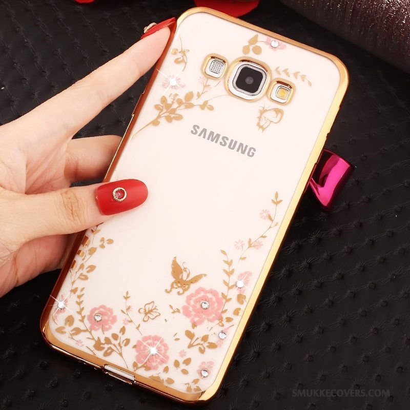 Etui Samsung Galaxy A7 2015 Blød Telefonanti-fald, Cover Samsung Galaxy A7 2015 Beskyttelse Guld