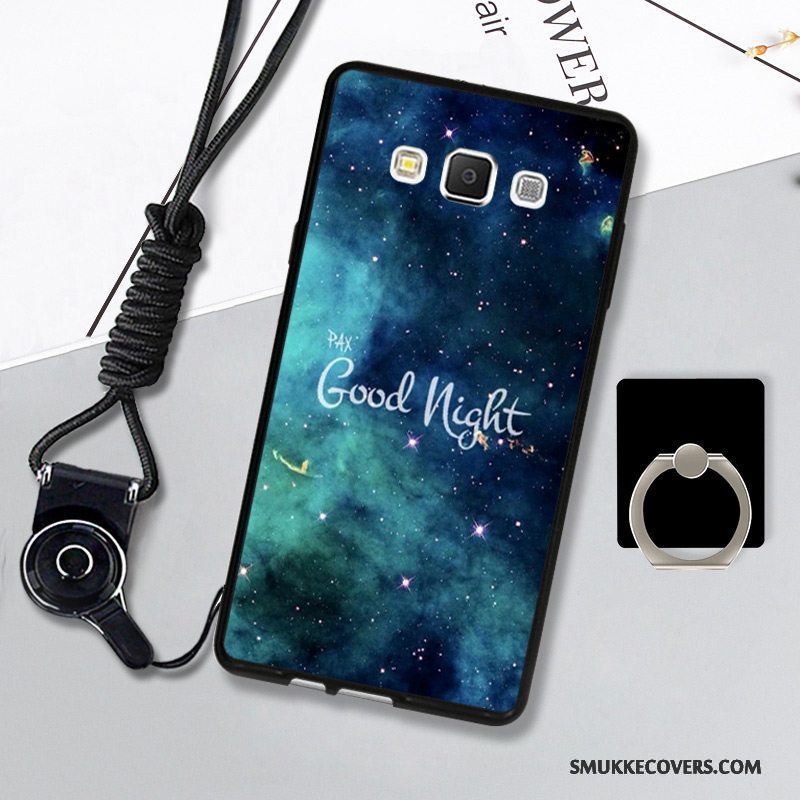 Etui Samsung Galaxy A7 2015 Blød Telefonsort, Cover Samsung Galaxy A7 2015 Silikone Hængende Ornamenter