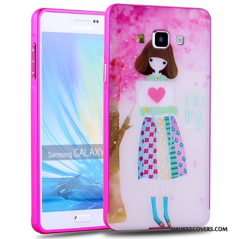 Etui Samsung Galaxy A7 2015 Cartoon Hård Trend, Cover Samsung Galaxy A7 2015 Farve Telefonsmuk