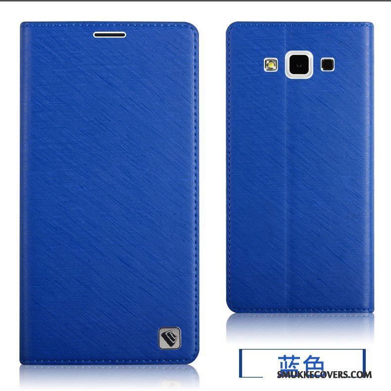 Etui Samsung Galaxy A7 2015 Læder Bagdæksel Telefon, Cover Samsung Galaxy A7 2015 Silikone Lyserød