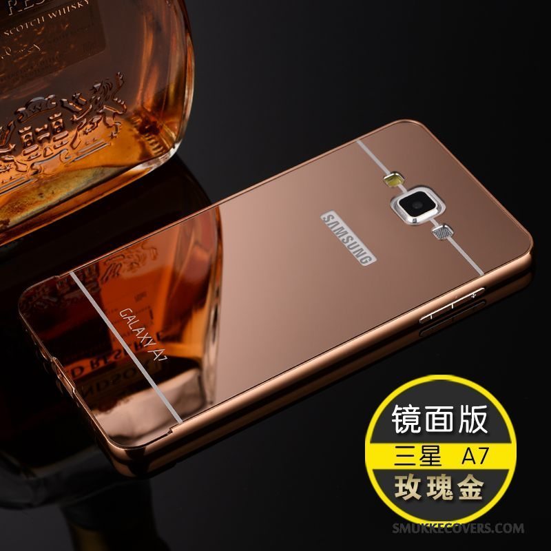 Etui Samsung Galaxy A7 2015 Metal Guld Telefon, Cover Samsung Galaxy A7 2015 Beskyttelse Ramme