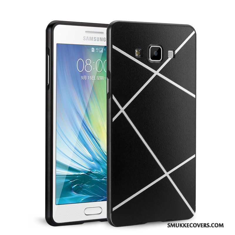 Etui Samsung Galaxy A7 2015 Metal Telefonramme, Cover Samsung Galaxy A7 2015 Beskyttelse Grøn