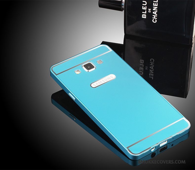 Etui Samsung Galaxy A7 2015 Metal Telefonramme, Cover Samsung Galaxy A7 2015 Beskyttelse Grøn
