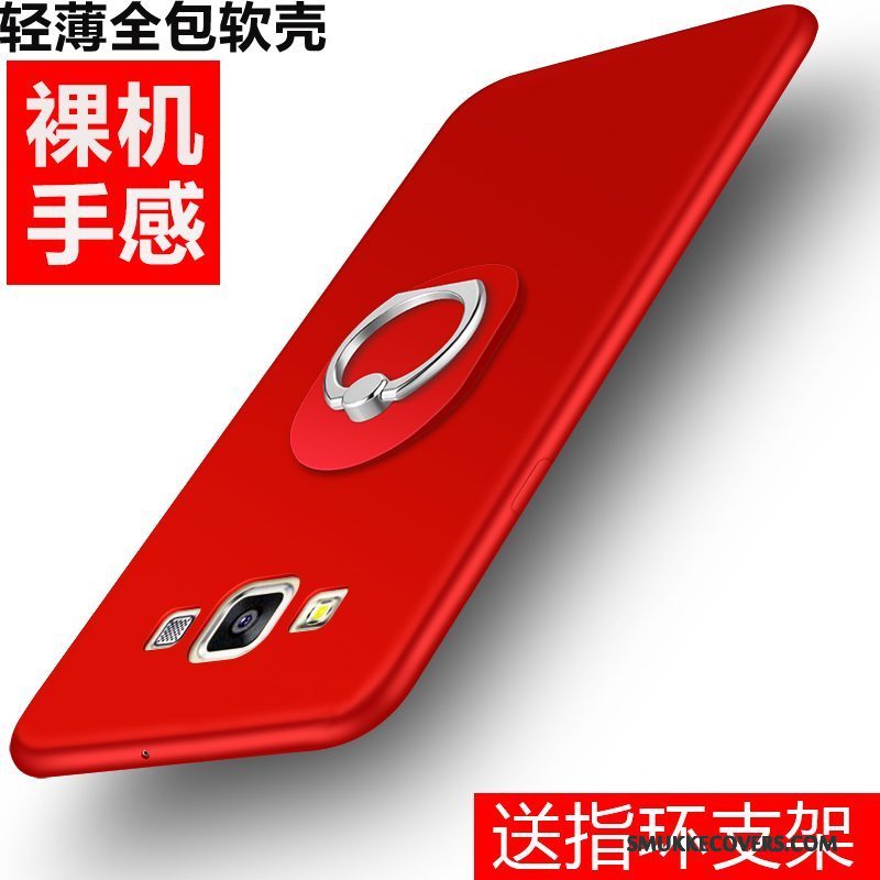 Etui Samsung Galaxy A7 2015 Silikone Rød Trend, Cover Samsung Galaxy A7 2015 Beskyttelse Telefonny