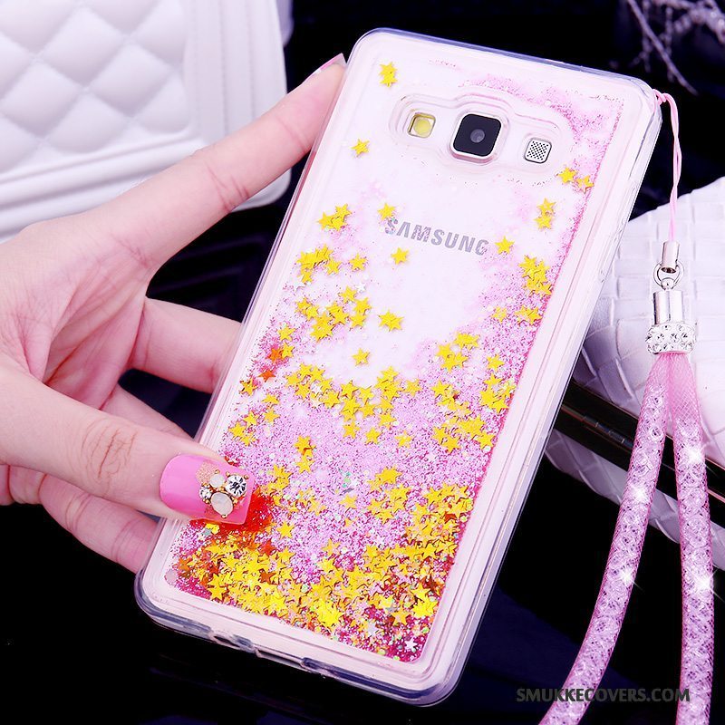 Etui Samsung Galaxy A7 2015 Silikone Telefonlyserød, Cover Samsung Galaxy A7 2015 Beskyttelse Anti-fald Trend