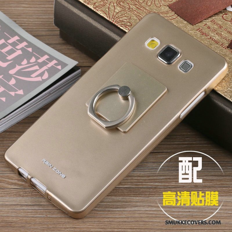 Etui Samsung Galaxy A7 2015 Tasker Sort Telefon, Cover Samsung Galaxy A7 2015 Silikone Anti-fald Trend