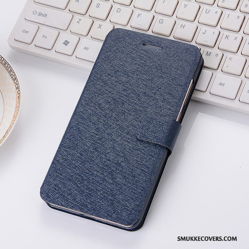 Etui Samsung Galaxy A7 2016 Beskyttelse Telefonlyseblå, Cover Samsung Galaxy A7 2016 Læder