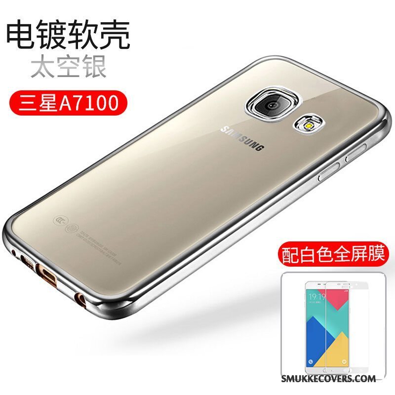 Etui Samsung Galaxy A7 2016 Blød Guld Telefon, Cover Samsung Galaxy A7 2016 Silikone