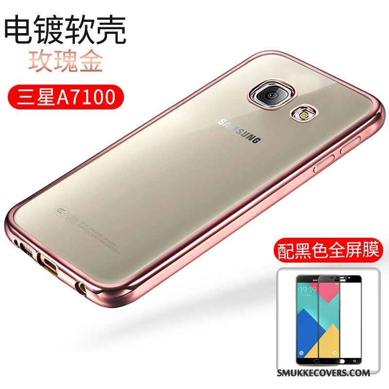 Etui Samsung Galaxy A7 2016 Blød Guld Telefon, Cover Samsung Galaxy A7 2016 Silikone