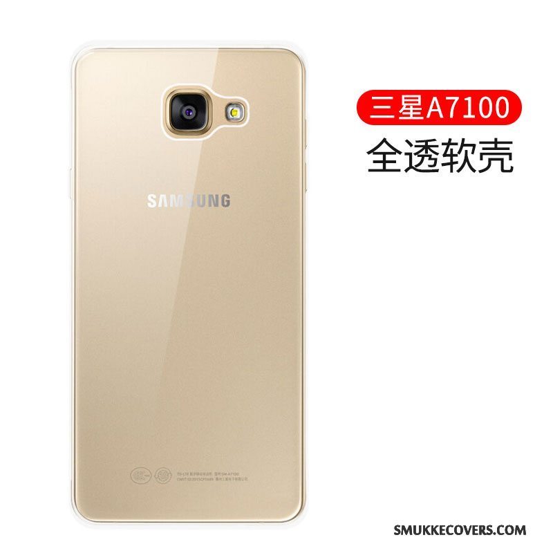 Etui Samsung Galaxy A7 2016 Blød Guld Telefon, Cover Samsung Galaxy A7 2016 Silikone