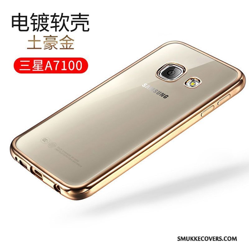 Etui Samsung Galaxy A7 2016 Blød Guld Telefon, Cover Samsung Galaxy A7 2016 Silikone