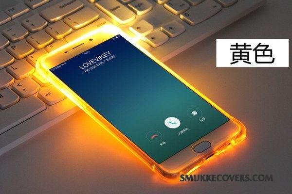 Etui Samsung Galaxy A7 2016 Blød Lyserød Anti-fald, Cover Samsung Galaxy A7 2016 Beskyttelse Telefongennemsigtig