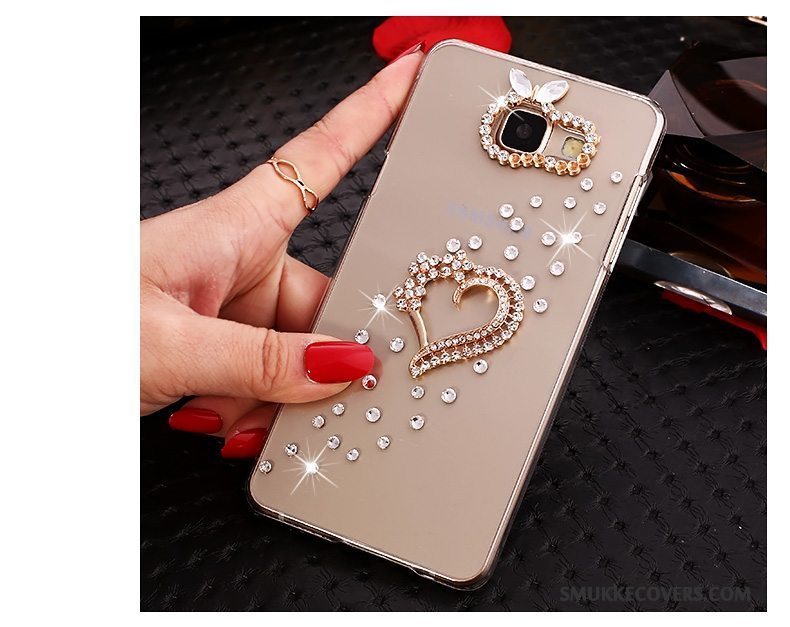 Etui Samsung Galaxy A7 2016 Cartoon Guld Gennemsigtig, Cover Samsung Galaxy A7 2016 Beskyttelse Hård Telefon