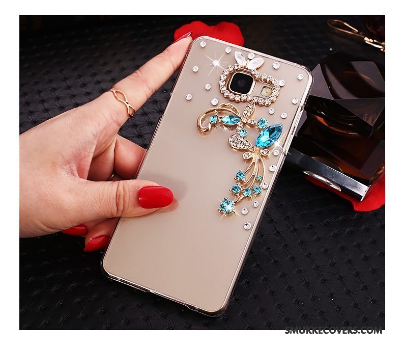 Etui Samsung Galaxy A7 2016 Cartoon Guld Gennemsigtig, Cover Samsung Galaxy A7 2016 Beskyttelse Hård Telefon