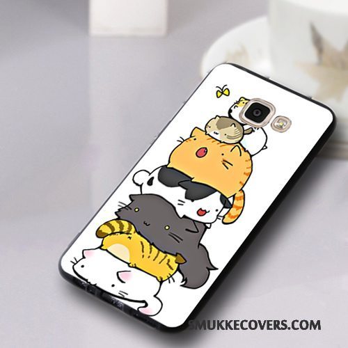 Etui Samsung Galaxy A7 2016 Cartoon Telefonanti-fald, Cover Samsung Galaxy A7 2016 Tasker Nubuck