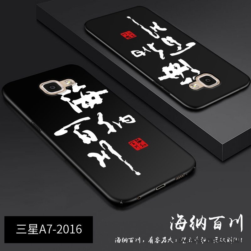 Etui Samsung Galaxy A7 2016 Kreativ Sort Anti-fald, Cover Samsung Galaxy A7 2016 Tasker Af Personlighed Telefon